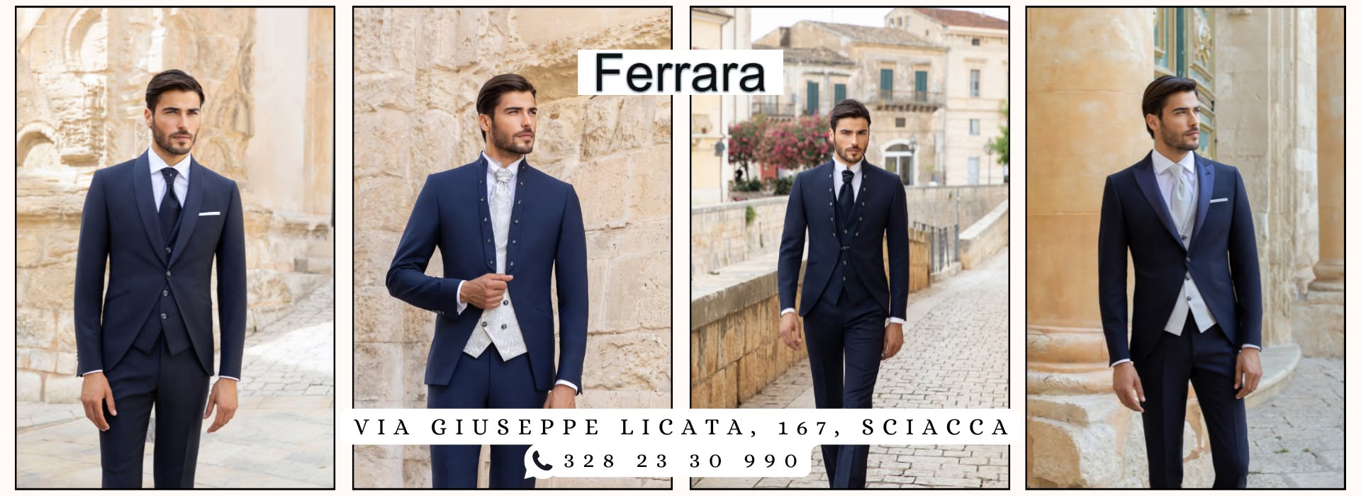Collezione di abiti da sposo Ferrara a Sciacca